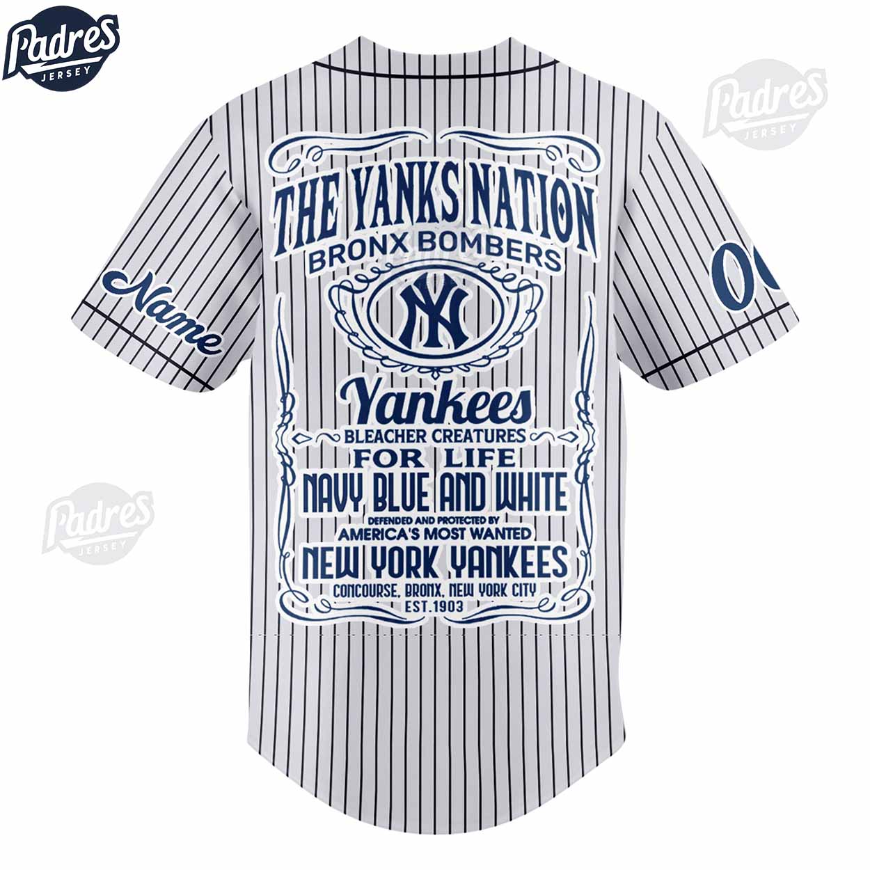 New York Yankees Custom Baseball Jersey Style For Fan - Padres Jersey Oasis: Elevate Your Baseball Style Game