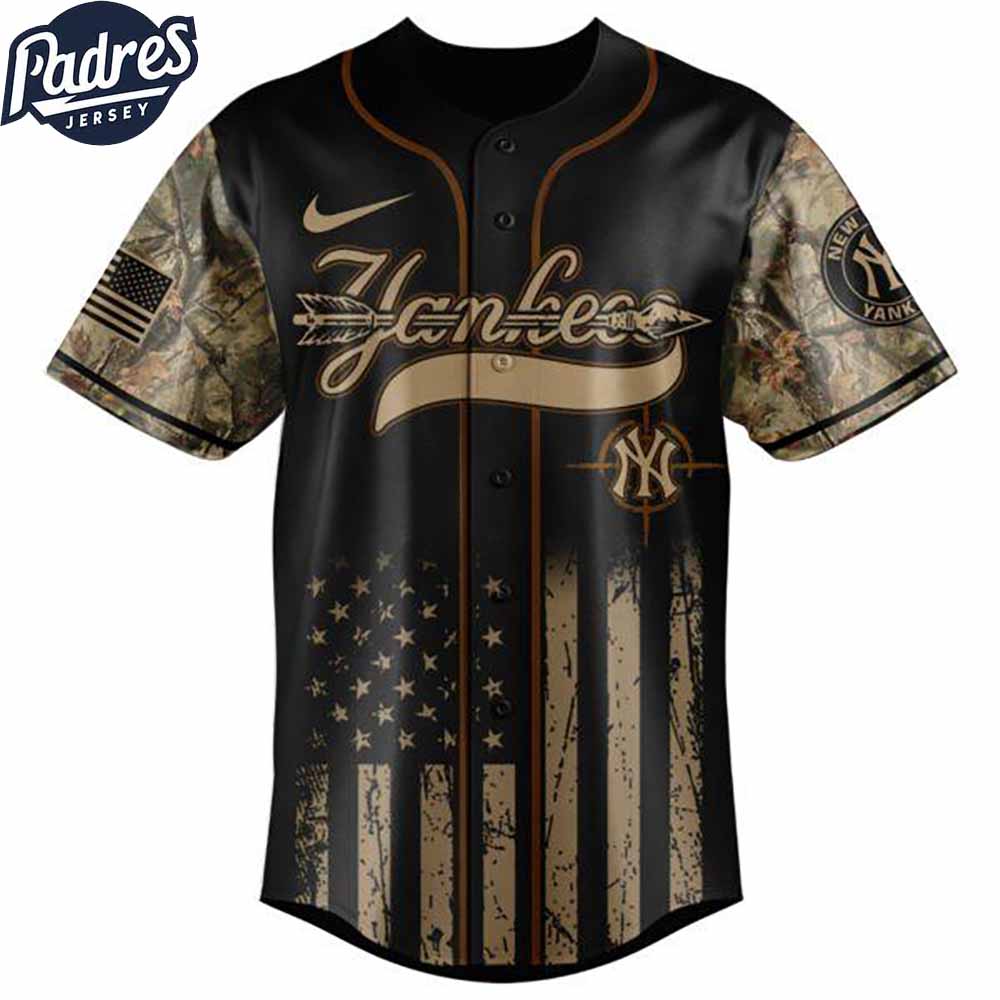 New York Yankees MLB X Deer Hunting Personalized Baseball Jersey - Padres Jersey Oasis: Elevate Your Baseball Style Game
