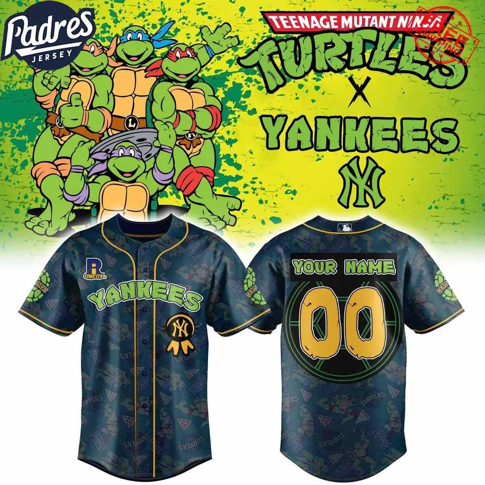 New York Yankees x Ninja Turtles Baseball Jersey - Padres Jersey Oasis: Elevate Your Baseball Style Game