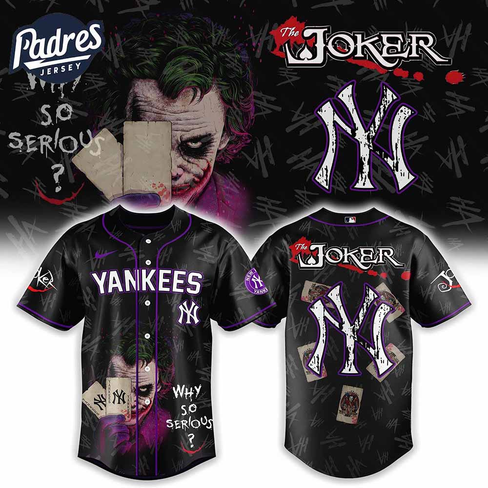 New York Yankees x The Joker Baseball Jersey Gift - Padres Jersey Oasis: Elevate Your Baseball Style Game