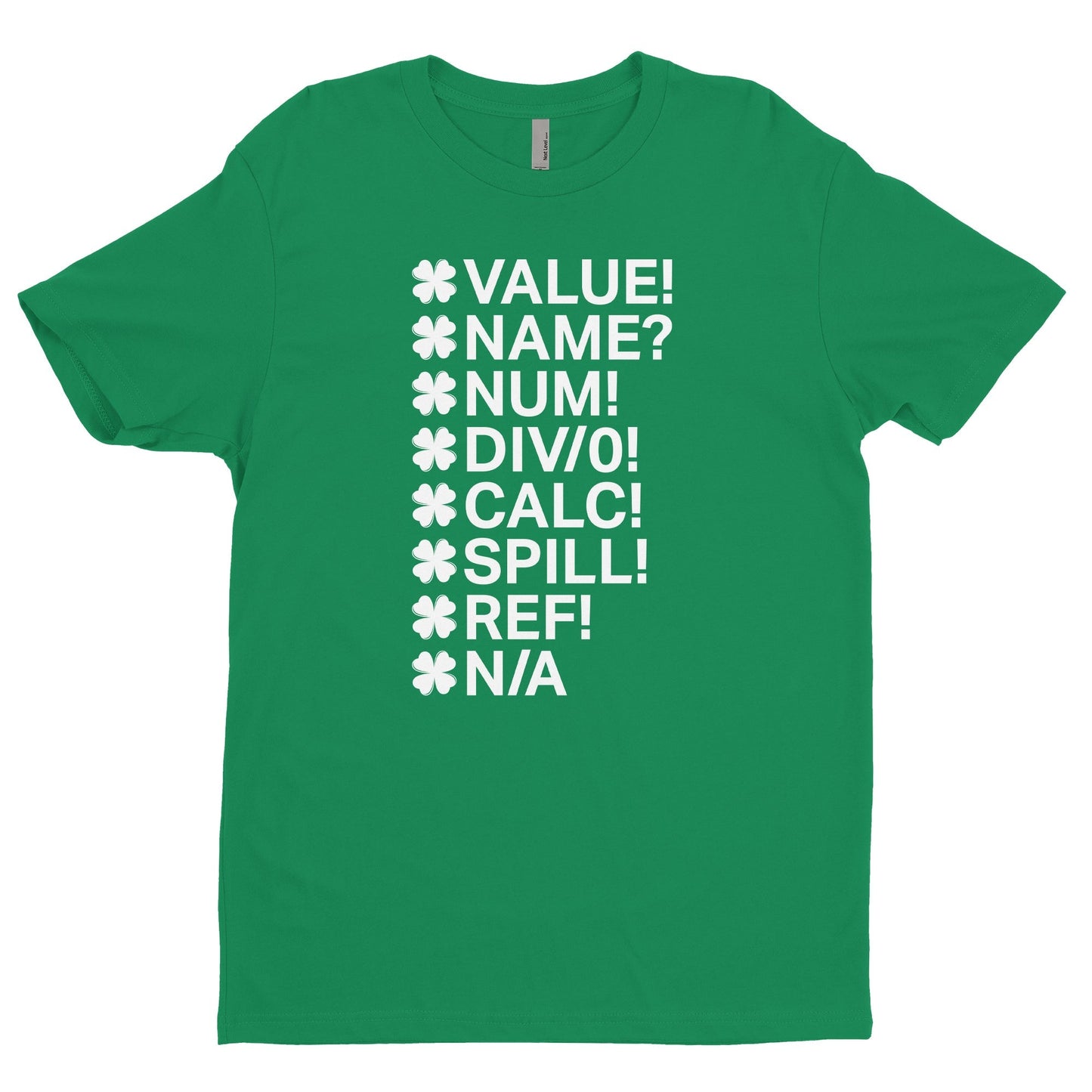 Irish Clover Excel Errors Tee