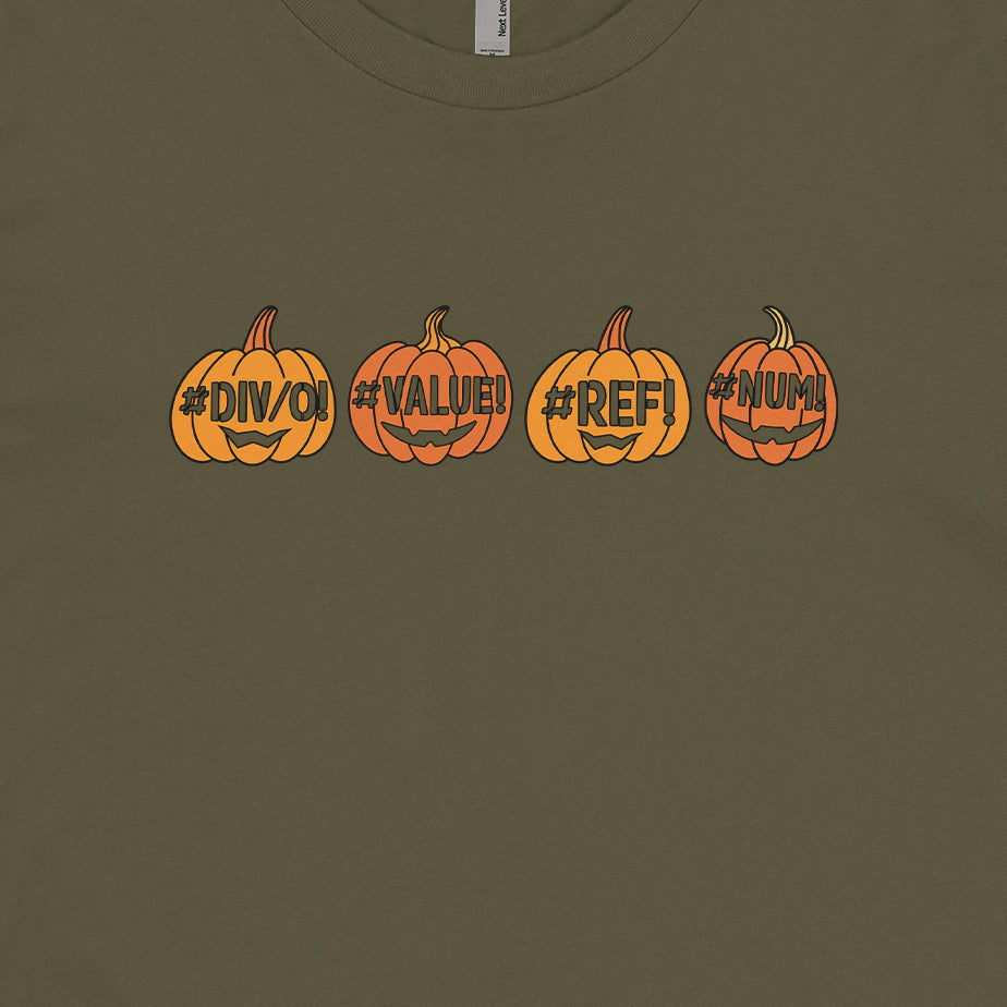 Excel Errors Jack O Lanterns Tee