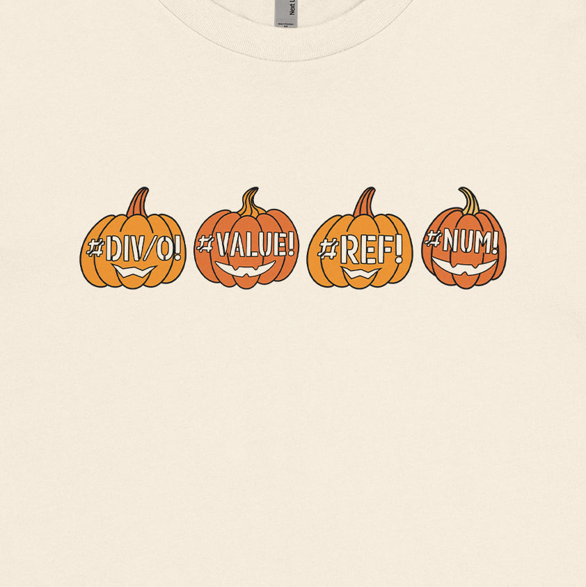 Excel Errors Jack O Lanterns Tee