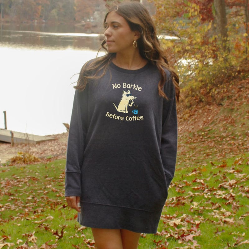 No Barkie Before Coffee - Sweatshirt Dress