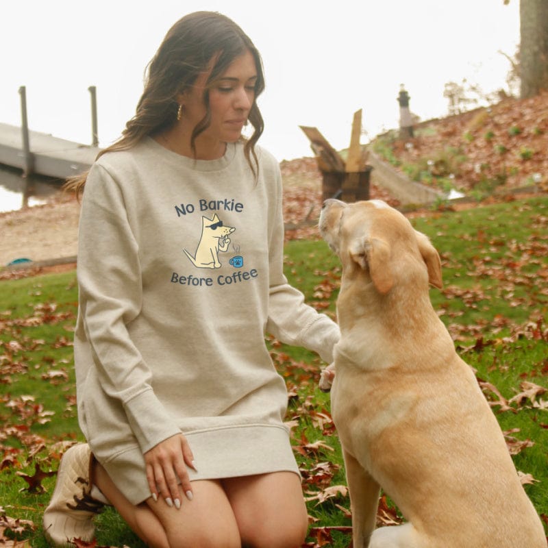 No Barkie Before Coffee - Sweatshirt Dress