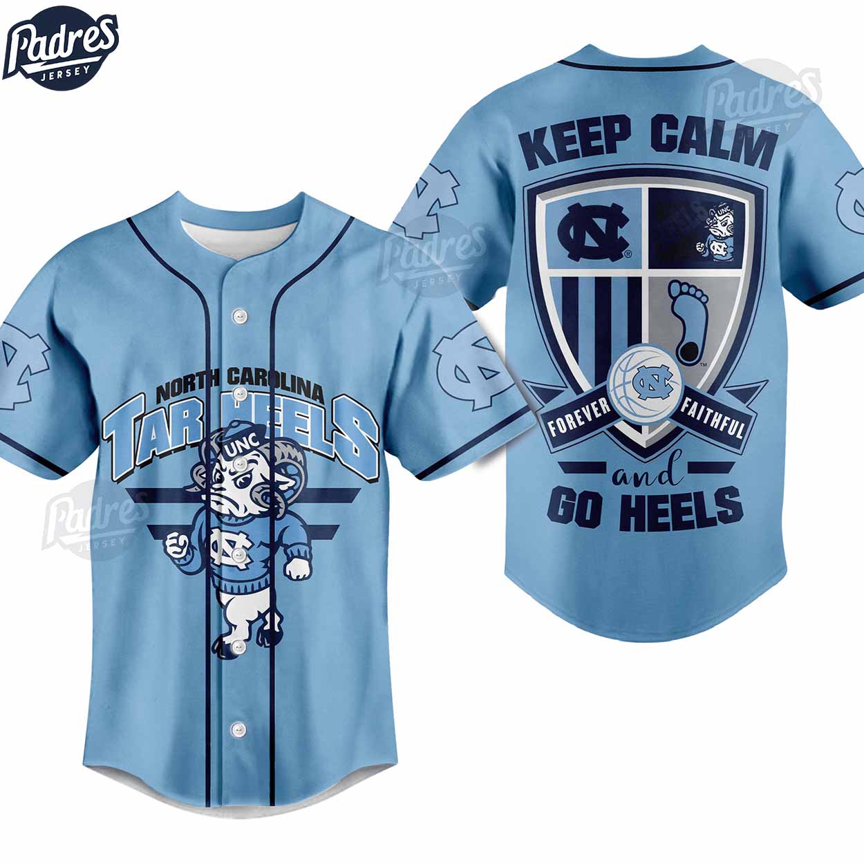 North Carolina Tar Heels Keep Calm Baseball Jersey Style - Padres Jersey Oasis: Elevate Your Baseball Style Game