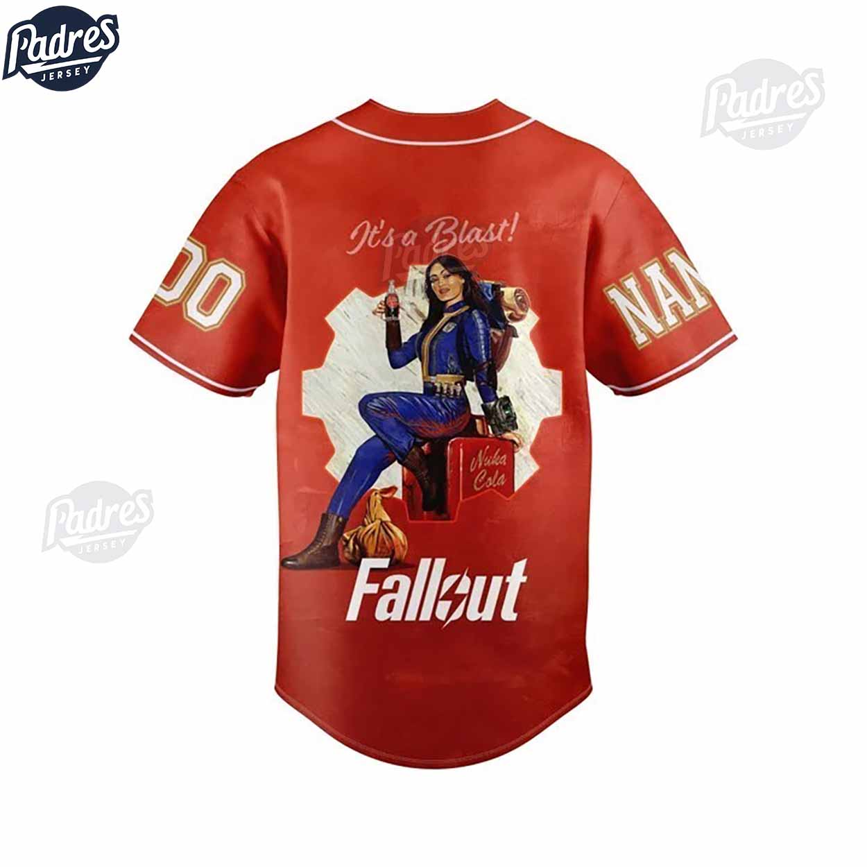 Nuka-Cola Fallout It’s A Blast Custom Baseball Jersey - Padres Jersey Oasis: Elevate Your Baseball Style Game