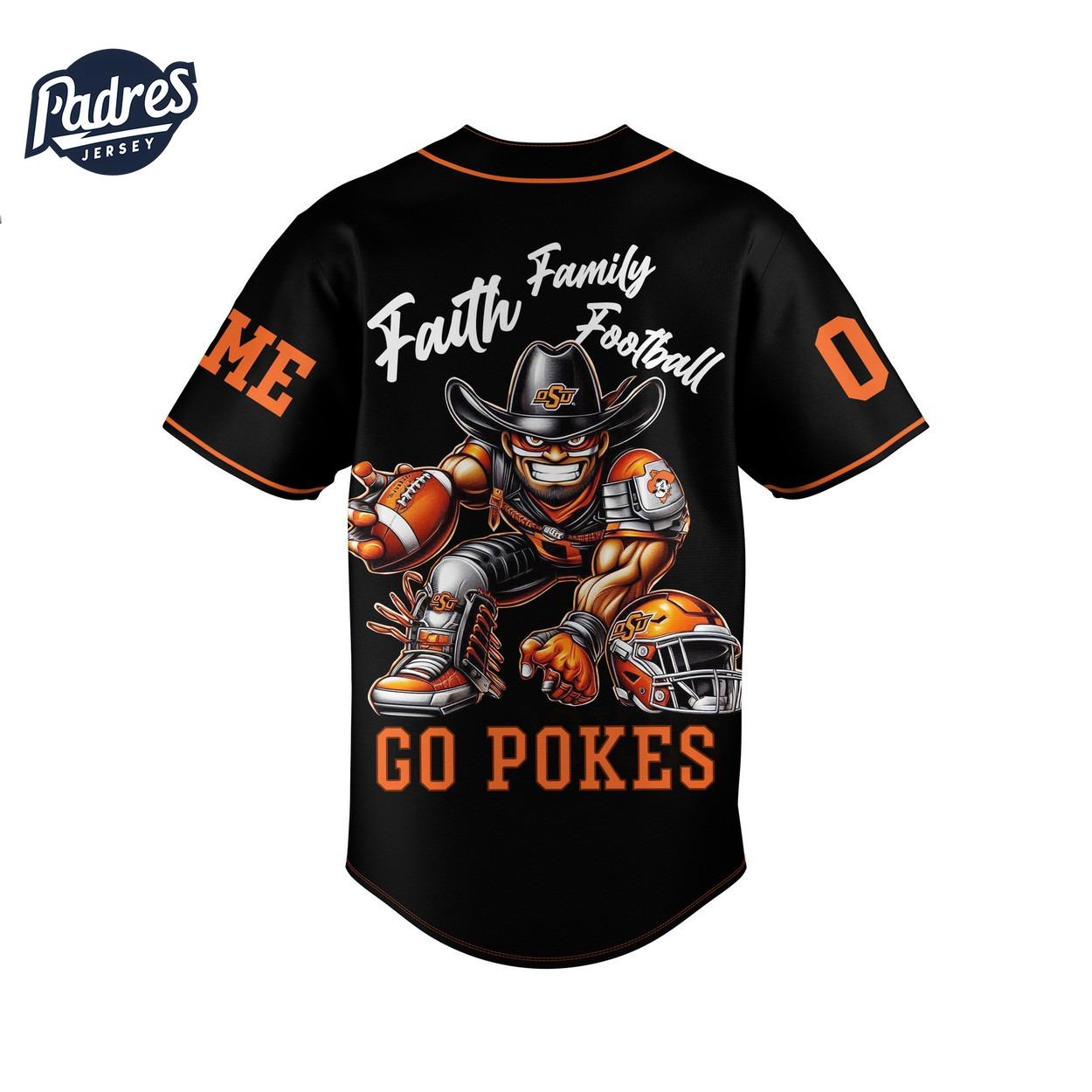 Oklahoma State Cowboys Go Pokes Football Baseball Jersey - Padres Jersey Oasis: Elevate Your Baseball Style Game