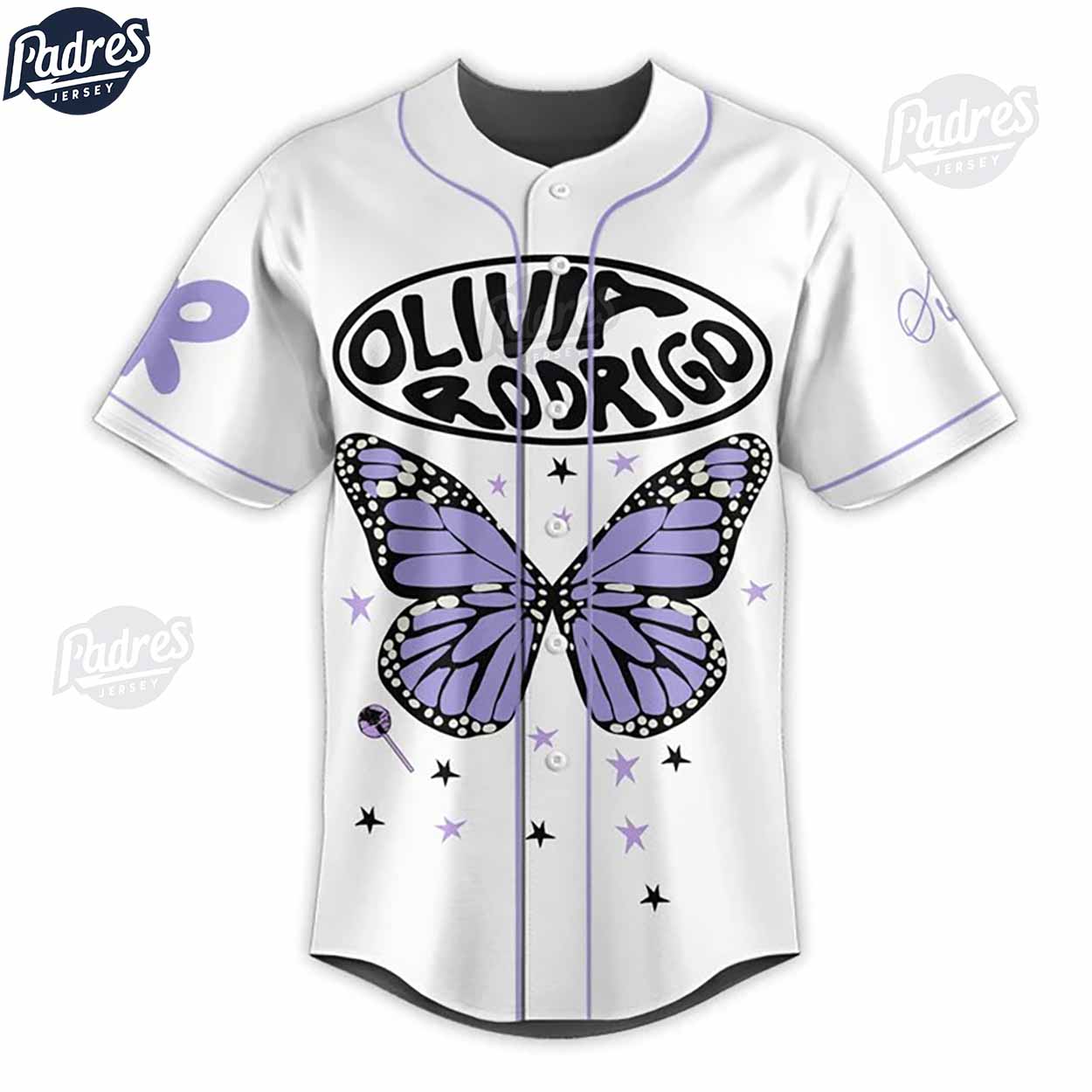 Olivia Rodrigo Custom White Baseball Jersey Style - Padres Jersey Oasis: Elevate Your Baseball Style Game