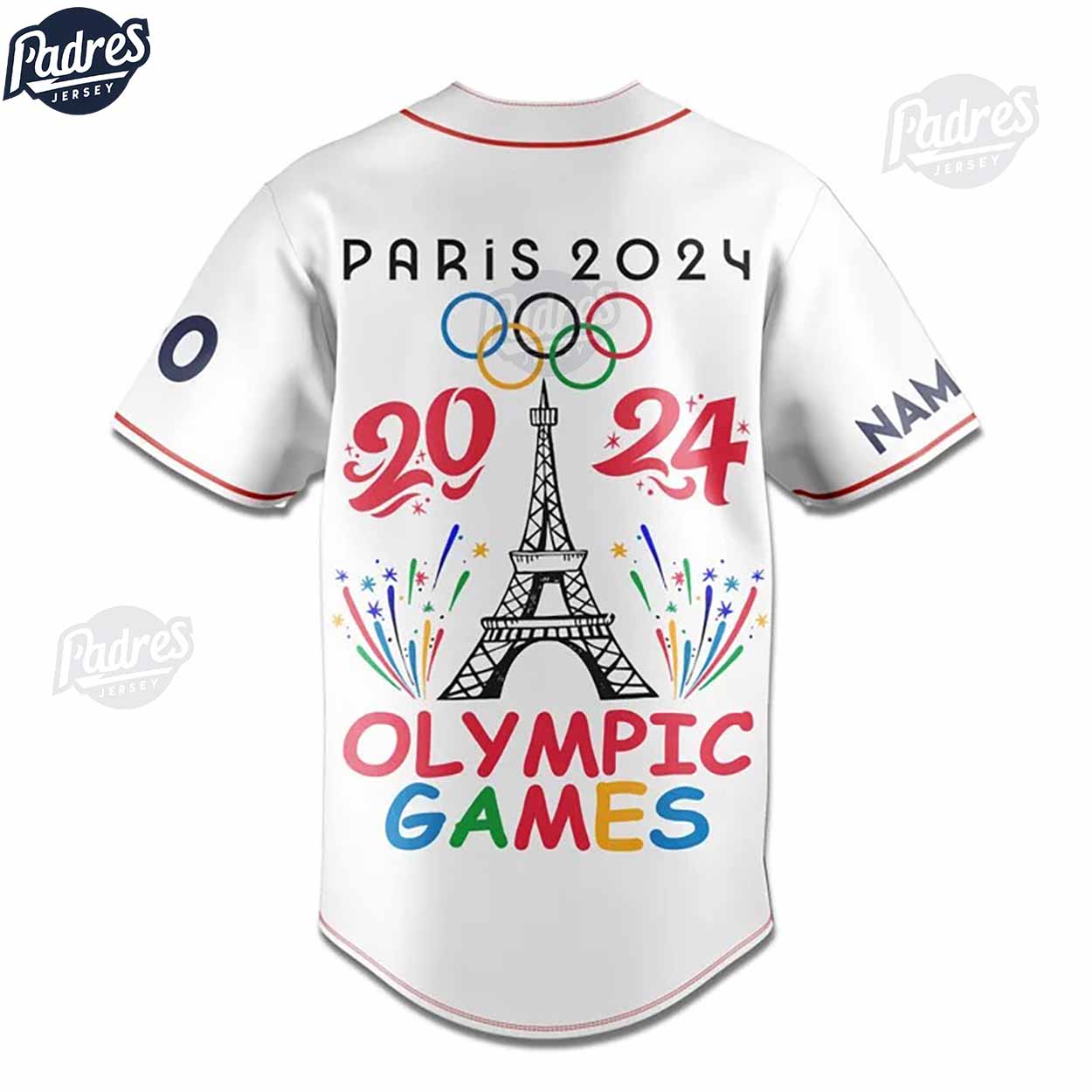 Olympic Games Paris 2024 Team USA Custom Baseball Jersey - Padres Jersey Oasis: Elevate Your Baseball Style Game
