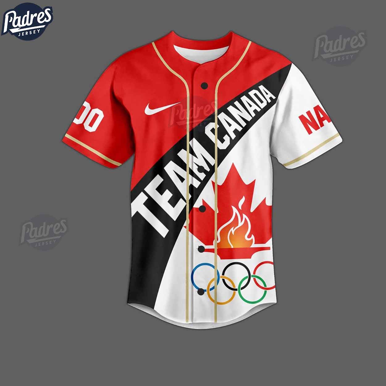 Olympic Paris Team Custom Canada Baseball Jersey - Padres Jersey Oasis: Elevate Your Baseball Style Game