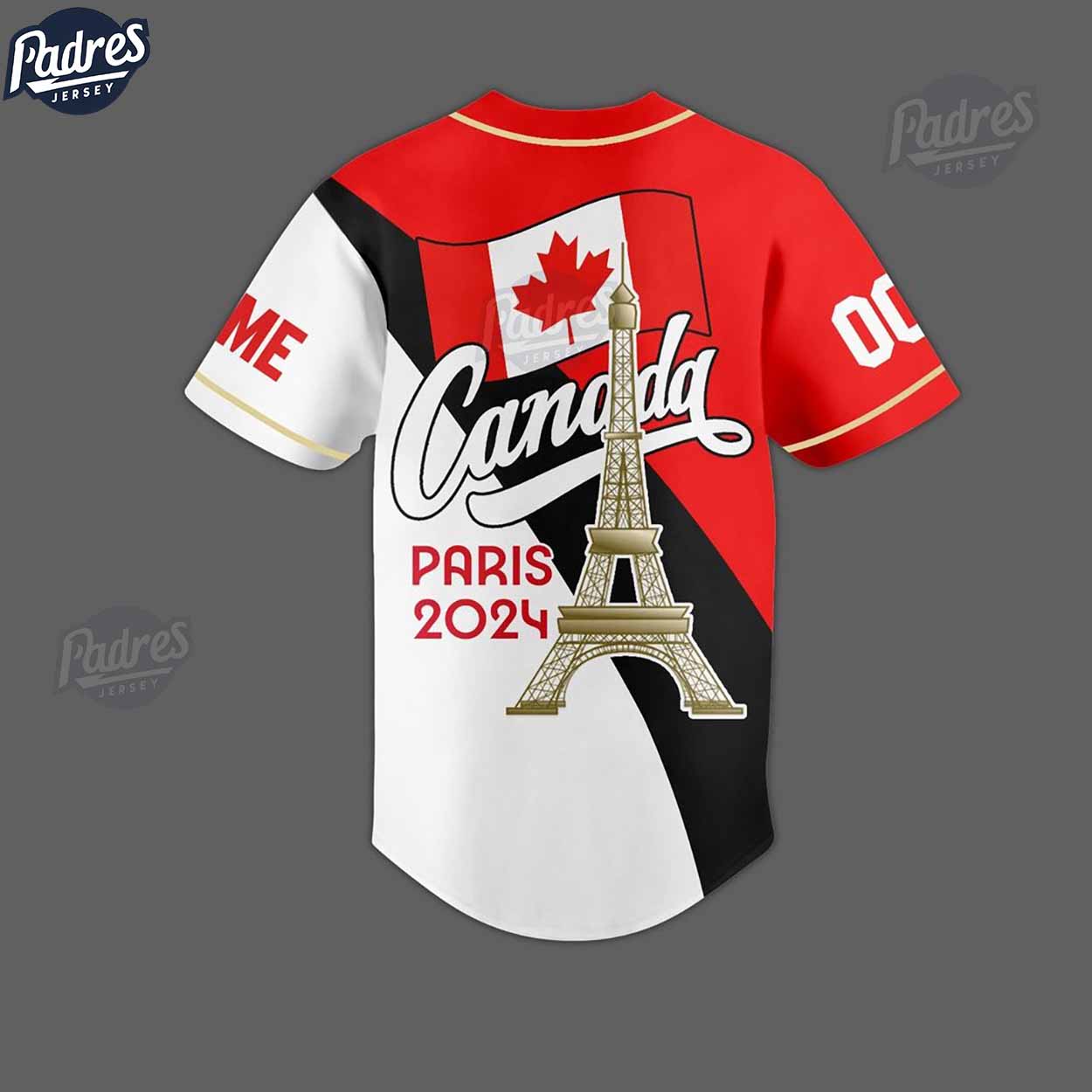 Olympic Paris Team Custom Canada Baseball Jersey - Padres Jersey Oasis: Elevate Your Baseball Style Game
