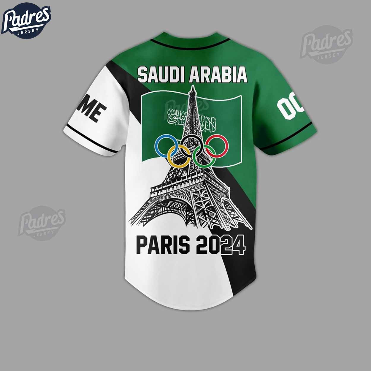 Olympic Paris Team Custom Saudi Arabia Baseball Jersey - Padres Jersey Oasis: Elevate Your Baseball Style Game
