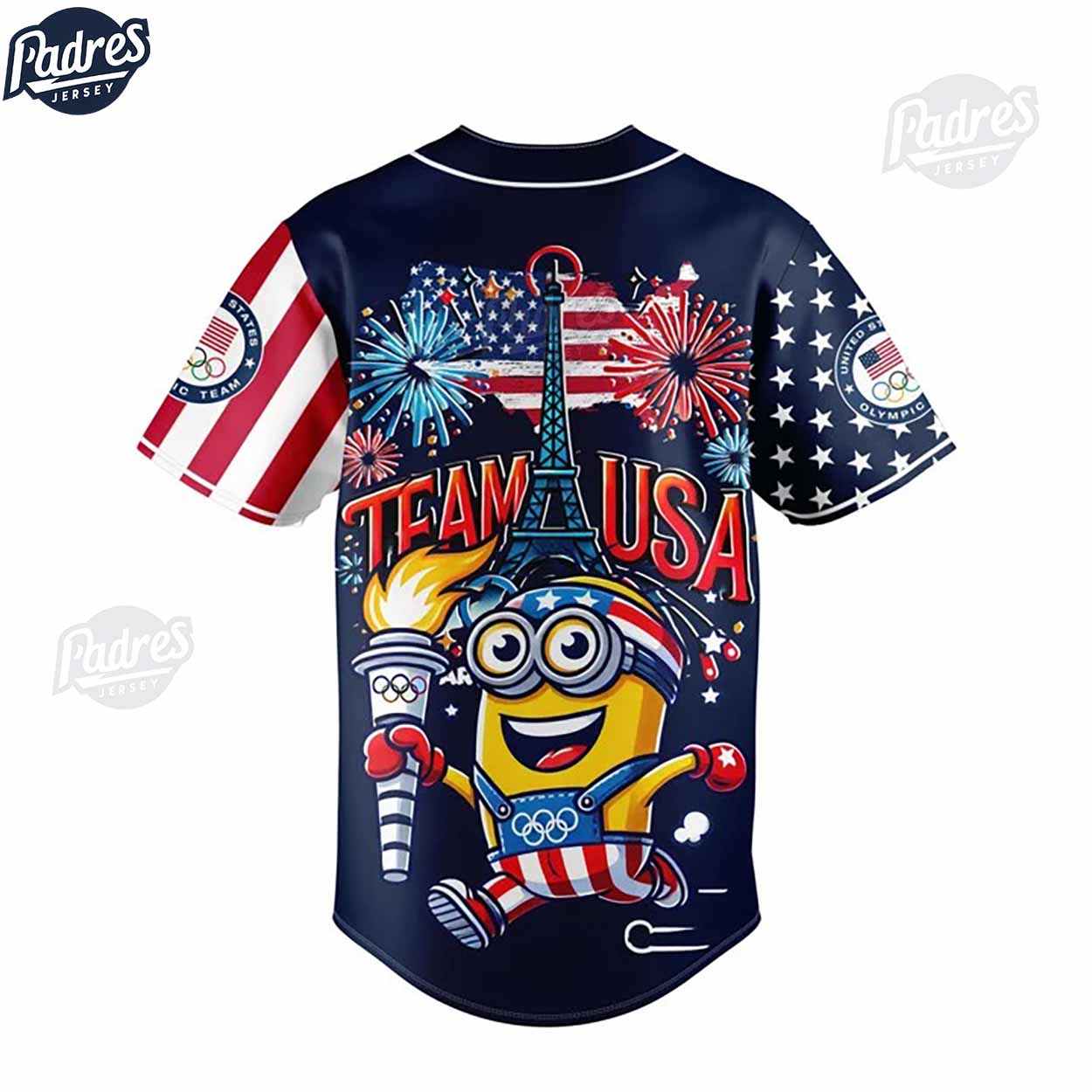 Olympic Paris Team USA Minion Custom Baseball Jersey - Padres Jersey Oasis: Elevate Your Baseball Style Game