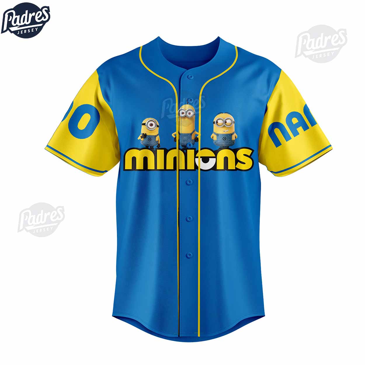 One In A Minion Cartoon Custom Baseball Jersey - Padres Jersey Oasis: Elevate Your Baseball Style Game