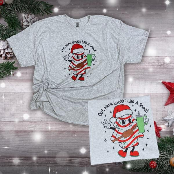 Out Here Looking Like A Snack Christmas Sweater-Tshirt-Longsleeve