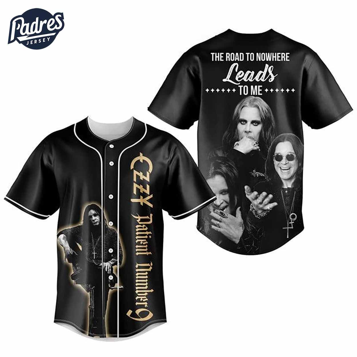 Ozzy Osbourne Road To Nowhere Baseball Jersey - Padres Jersey Oasis: Elevate Your Baseball Style Game