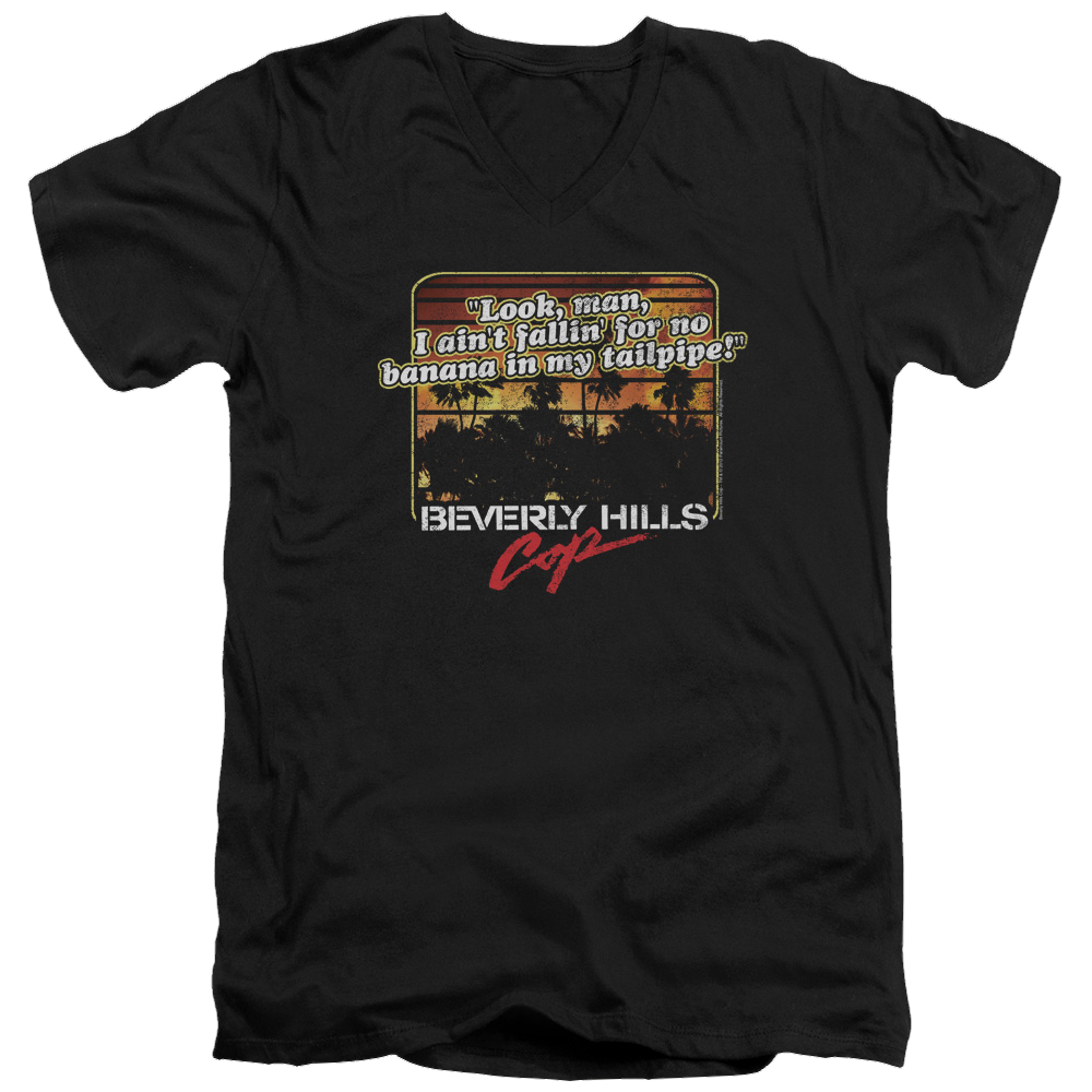 Beverly Hills Cop Banana In My Tailpipe - Men's V-Neck T-Shirt