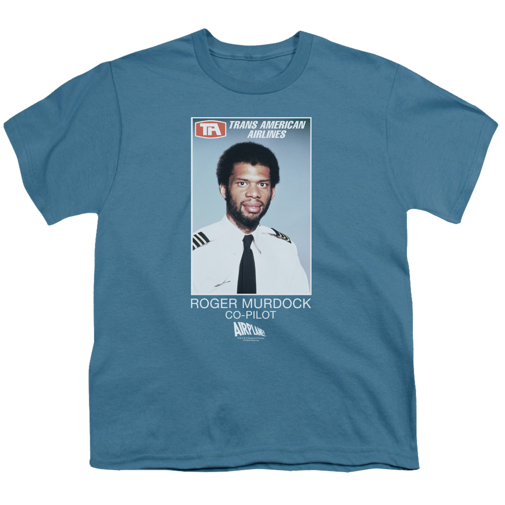 Airplane Roger Murdock - Youth T-Shirt (Ages 8-12)