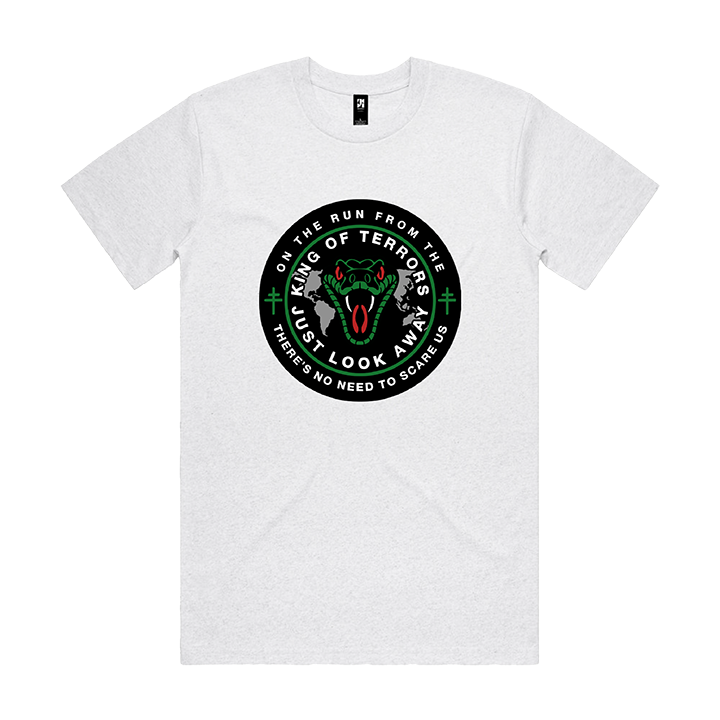 President / Look Away Tee (White Marle)