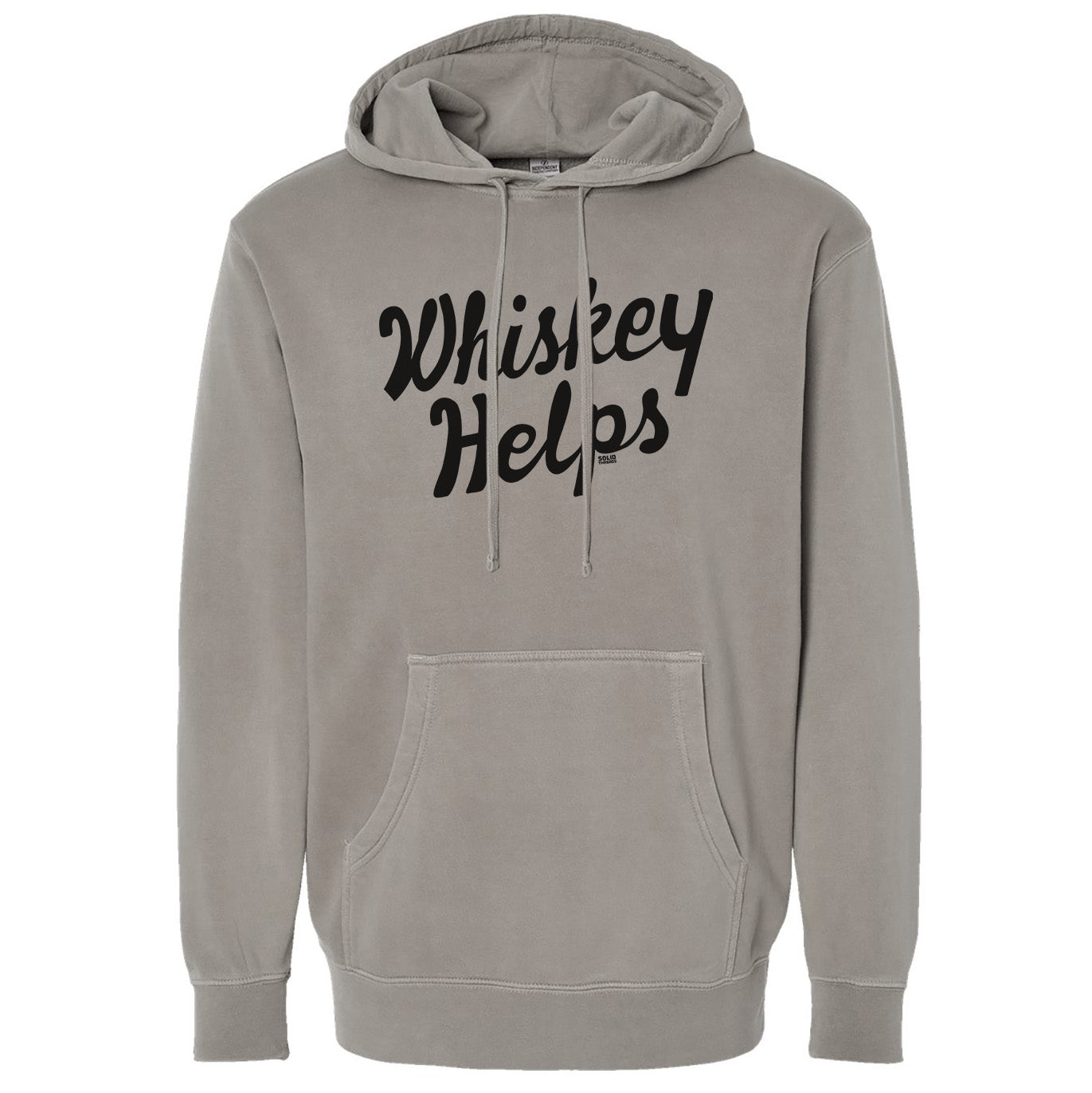 Whiskey Helps Vintage Wash Pullover Hoodie