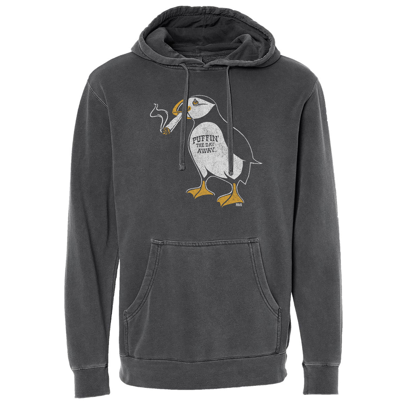 Unisex Puffin Away Vintage Wash Pullover Hoodie