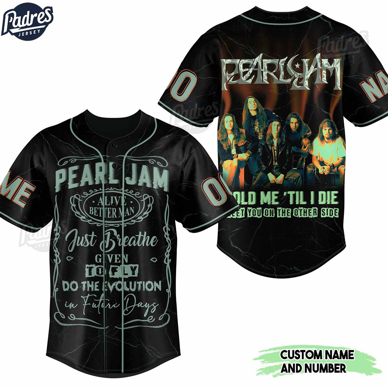 Pearl Jam Custom Black Baseball Jersey - Padres Jersey Oasis: Elevate Your Baseball Style Game
