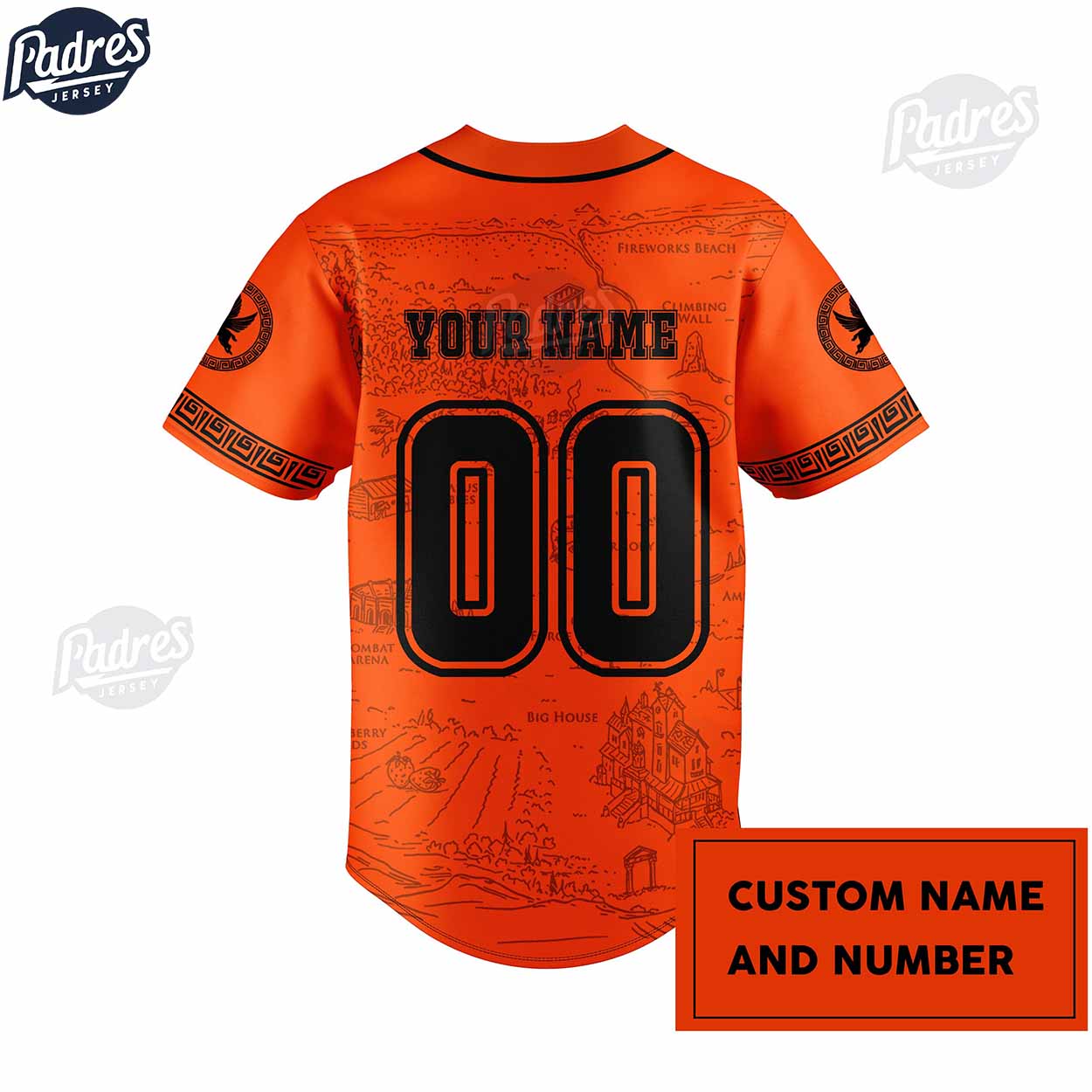 Percy Jackson Camp Half Blood Custom Baseball Jersey - Padres Jersey Oasis: Elevate Your Baseball Style Game