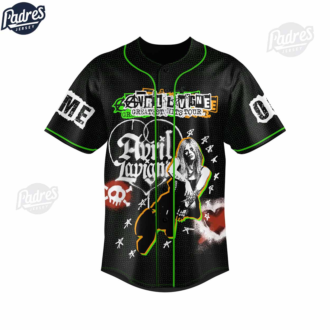 Personalized Avril Lavigne Greatest Hits Music Baseball Jersey - Padres Jersey Oasis: Elevate Your Baseball Style Game
