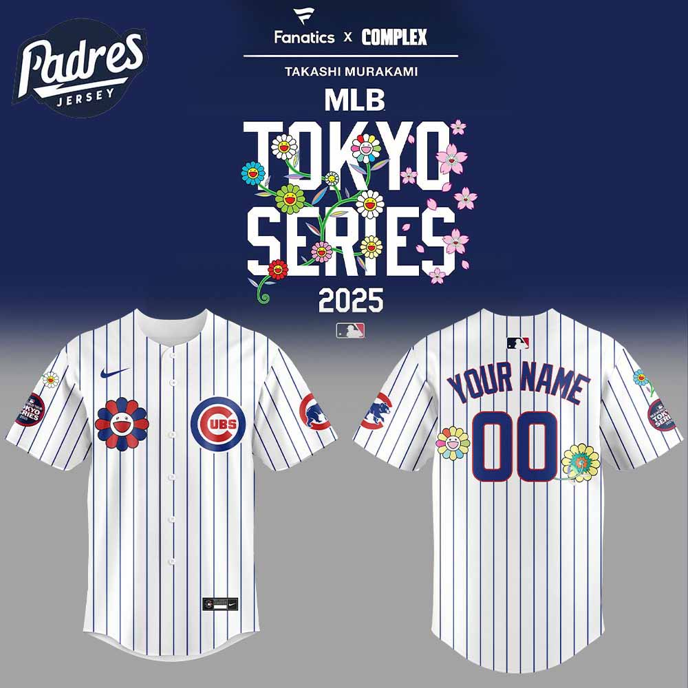 Personalized Chicago Cubs Takashi Murakami Baseball Jersey - Padres Jersey Oasis: Elevate Your Baseball Style Game