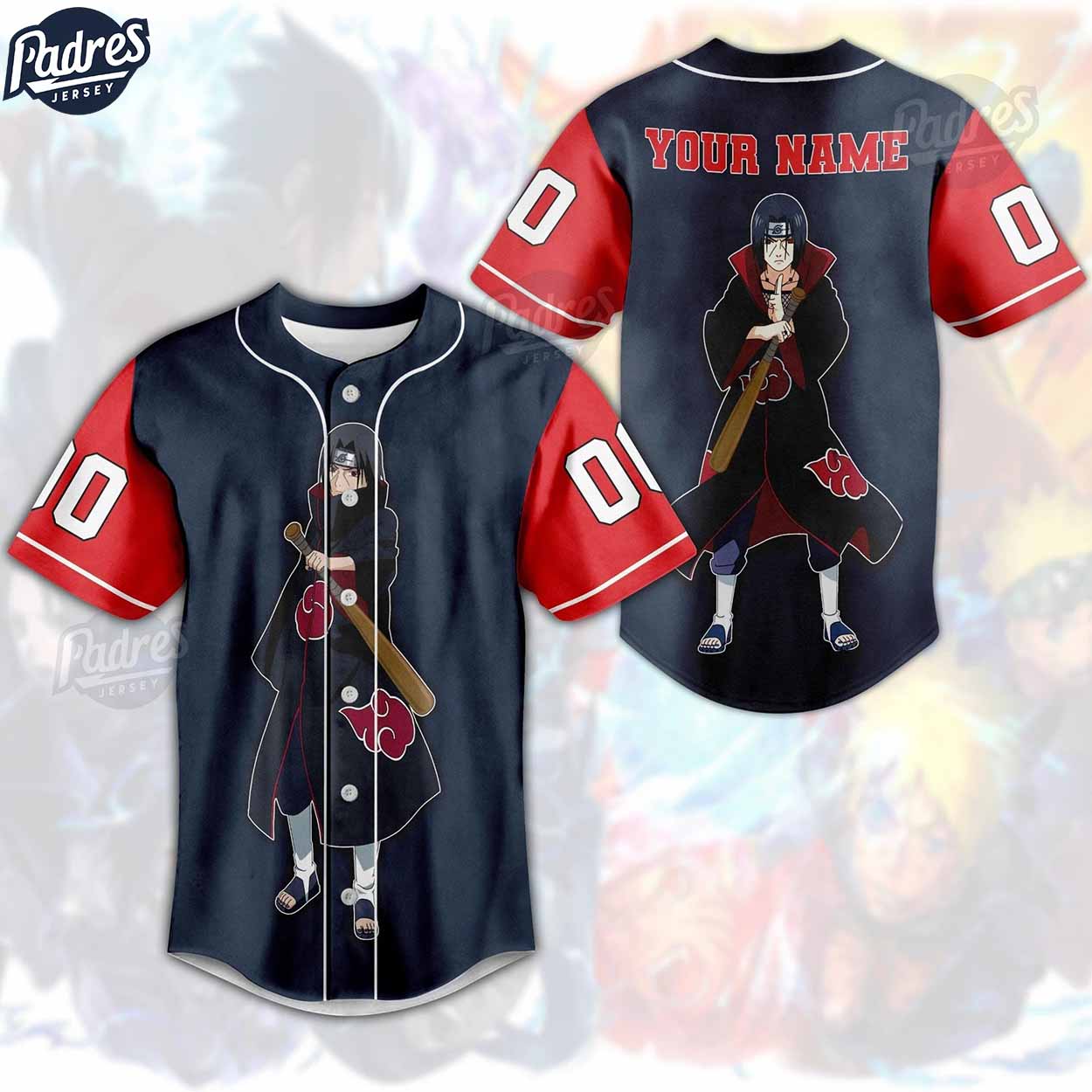 Personalized Itachi Baseball Jersey For Fans - Padres Jersey Oasis: Elevate Your Baseball Style Game