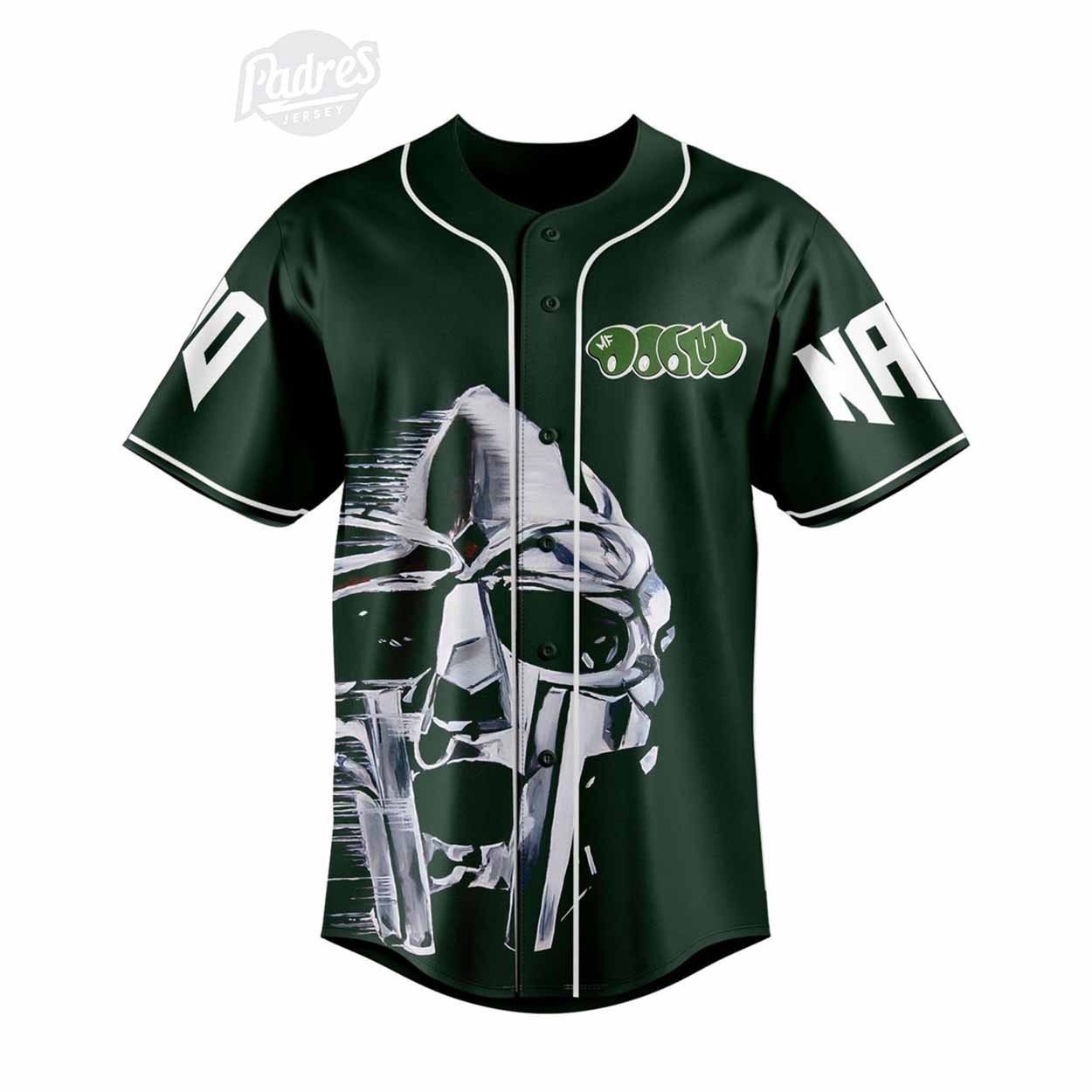 Personalized MF DOOM Baseball Jersey Shirt - Padres Jersey Oasis: Elevate Your Baseball Style Game