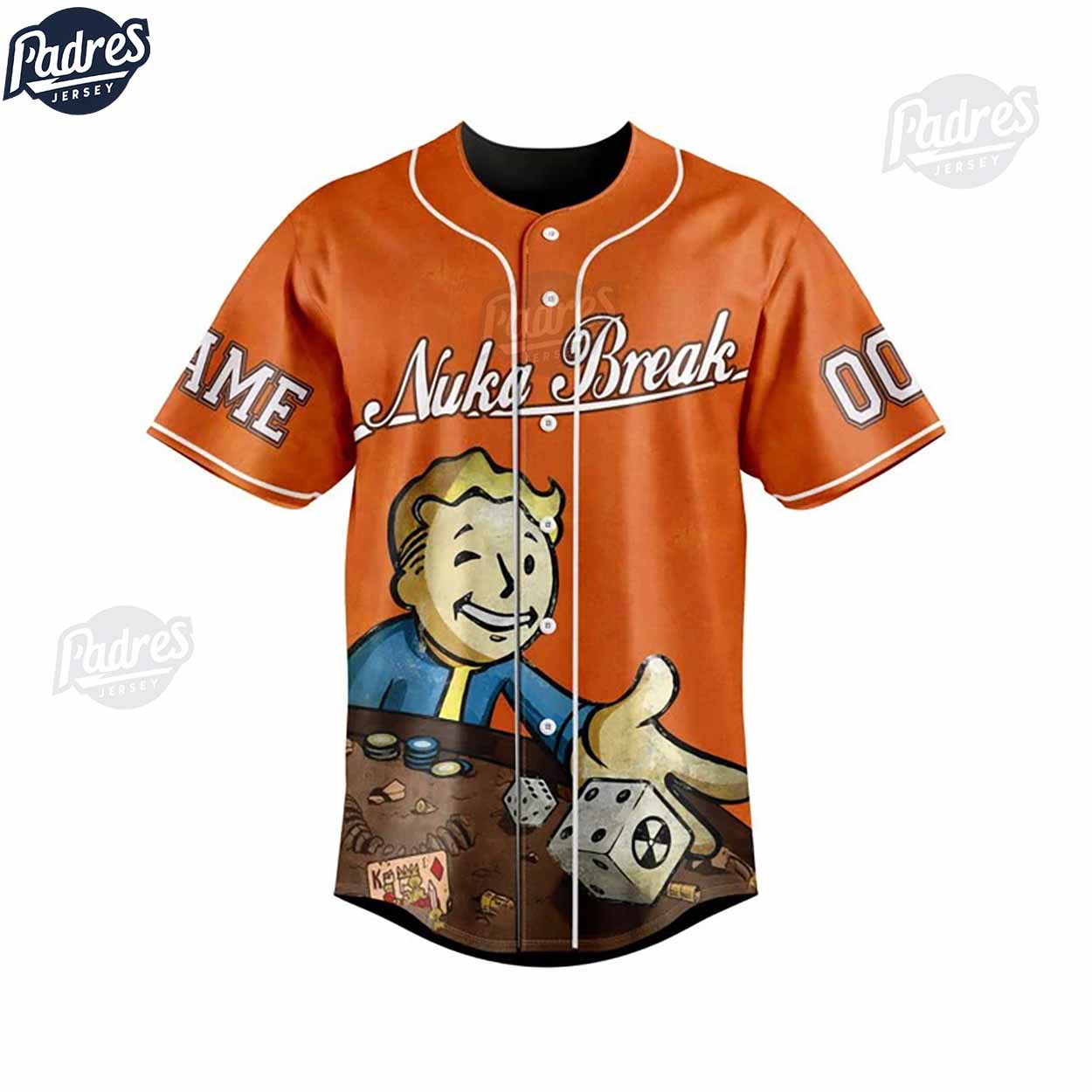 Personalized Nuka Break Tales From The Wasteland Fallout Baseball Jersey - Padres Jersey Oasis: Elevate Your Baseball Style Game