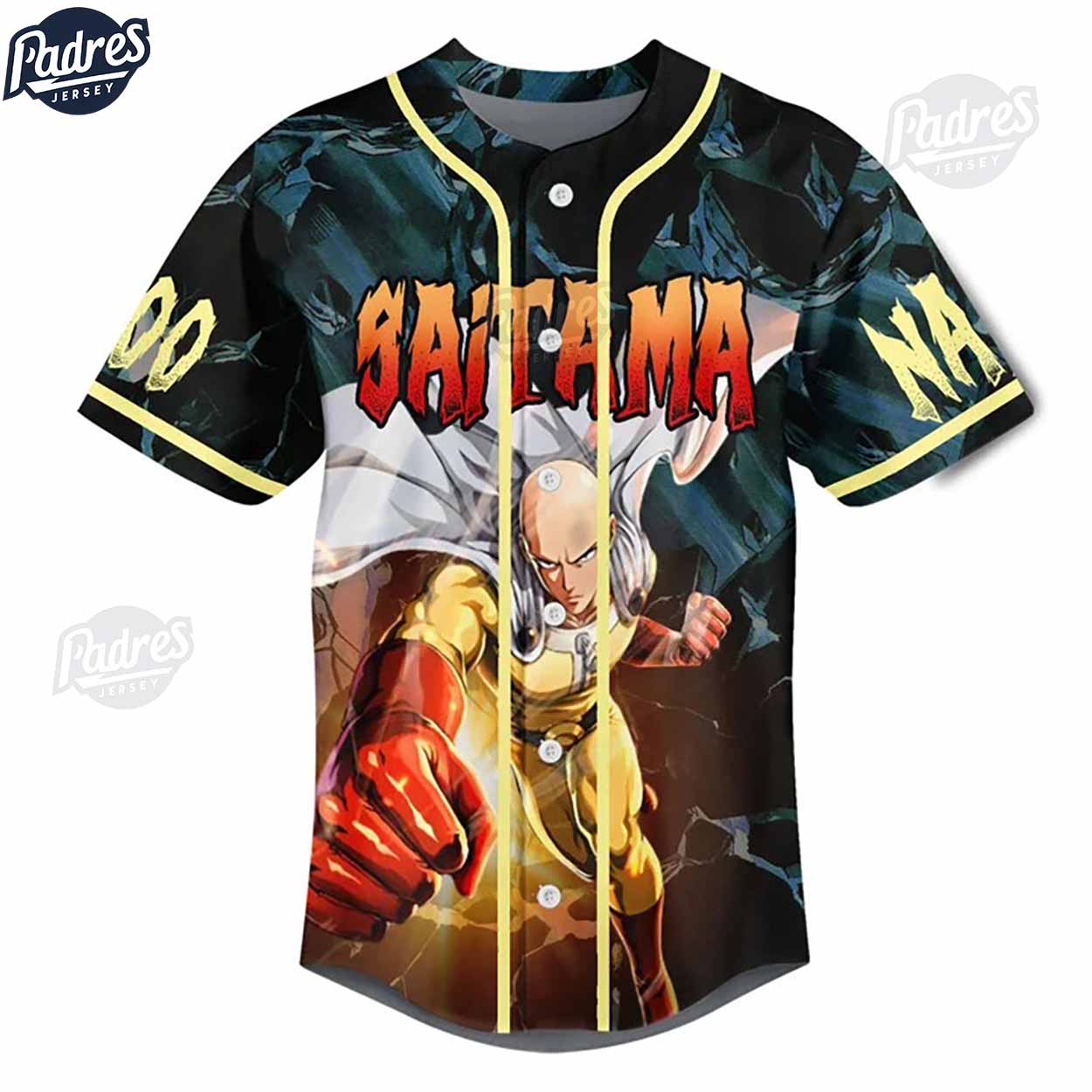 Personalized Saitama Baseball Jersey - Padres Jersey Oasis: Elevate Your Baseball Style Game