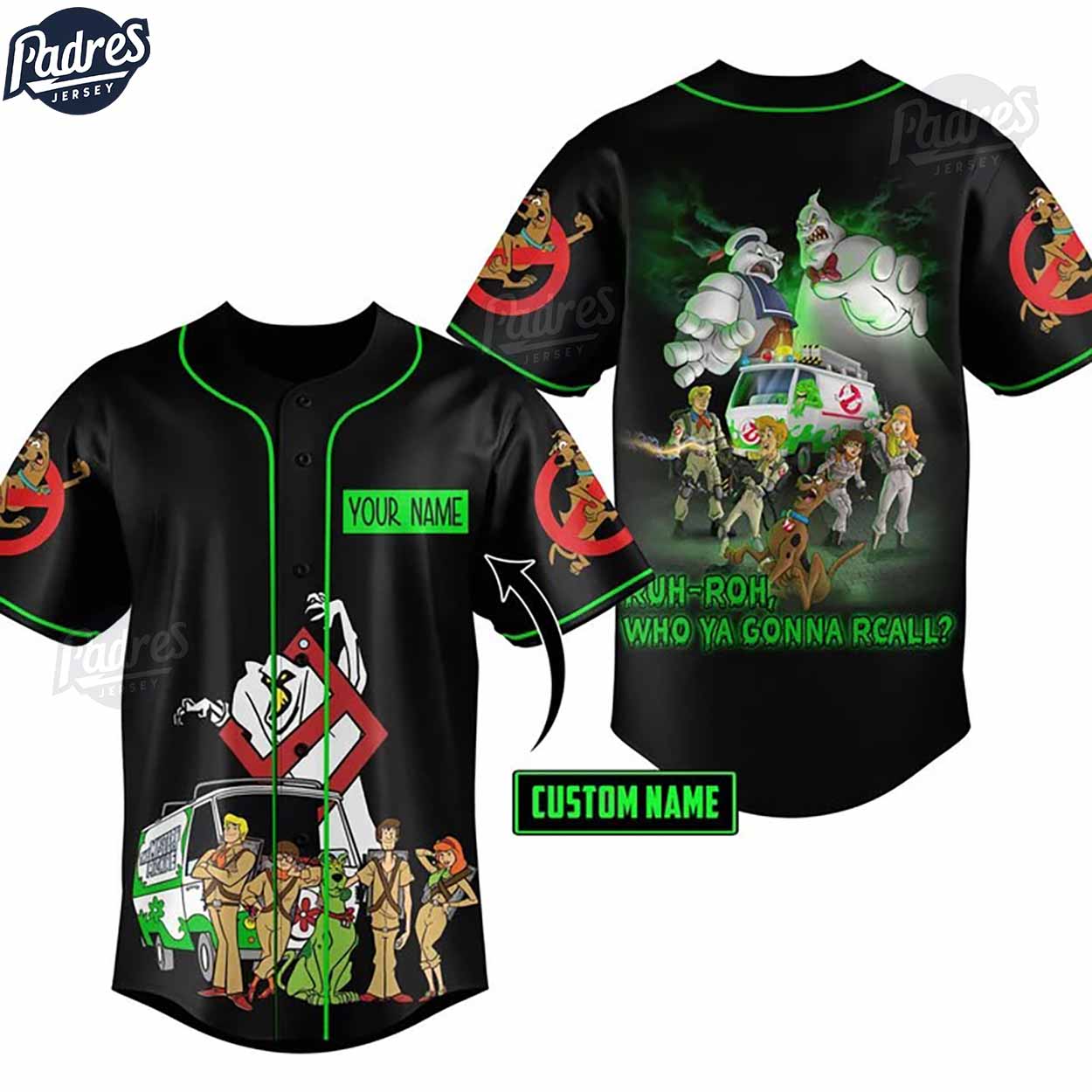 Personalized Scooby Doo Who Ya Gonna Call Baseball Jersey - Padres Jersey Oasis: Elevate Your Baseball Style Game