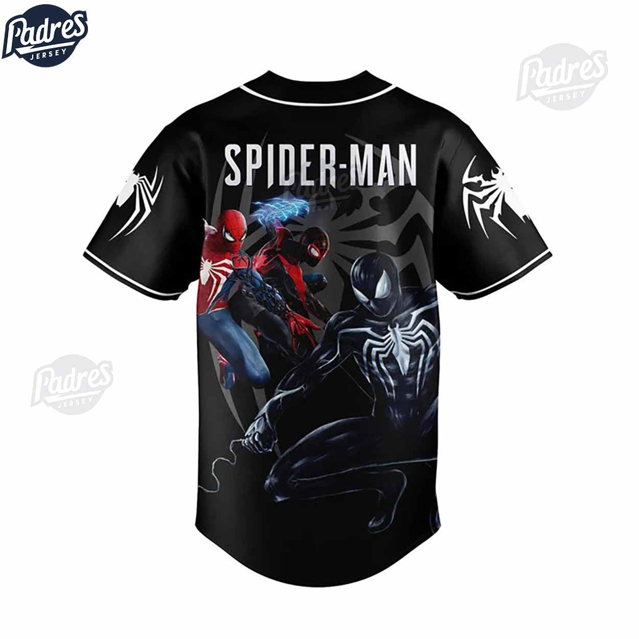 Personalized Spider-Man Baseball Jersey Shirt - Padres Jersey Oasis: Elevate Your Baseball Style Game