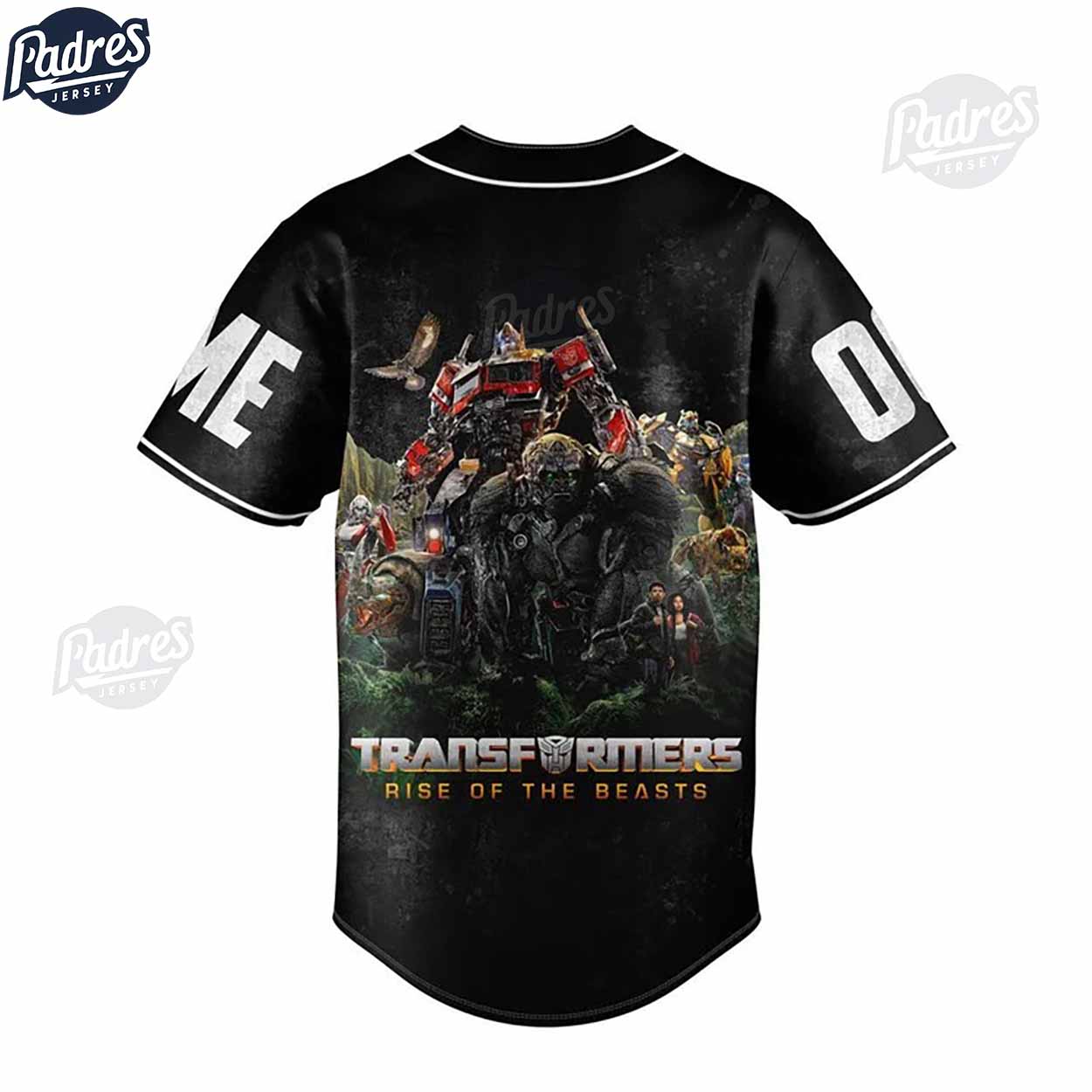 Personalized Transformer Rise Of The Beast Baseball Jersey - Padres Jersey Oasis: Elevate Your Baseball Style Game