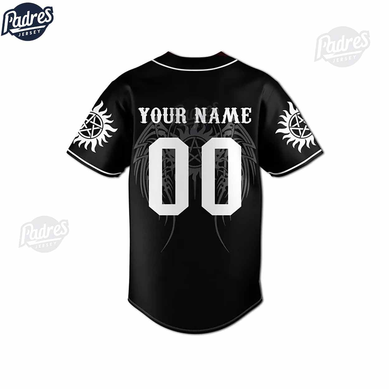 Personalized Supernatural A family Baseball Jersey - Padres Jersey Oasis: Elevate Your Baseball Style Game
