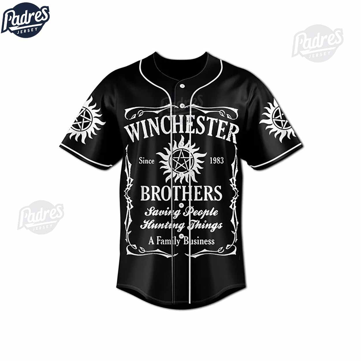 Personalized Supernatural A family Baseball Jersey - Padres Jersey Oasis: Elevate Your Baseball Style Game