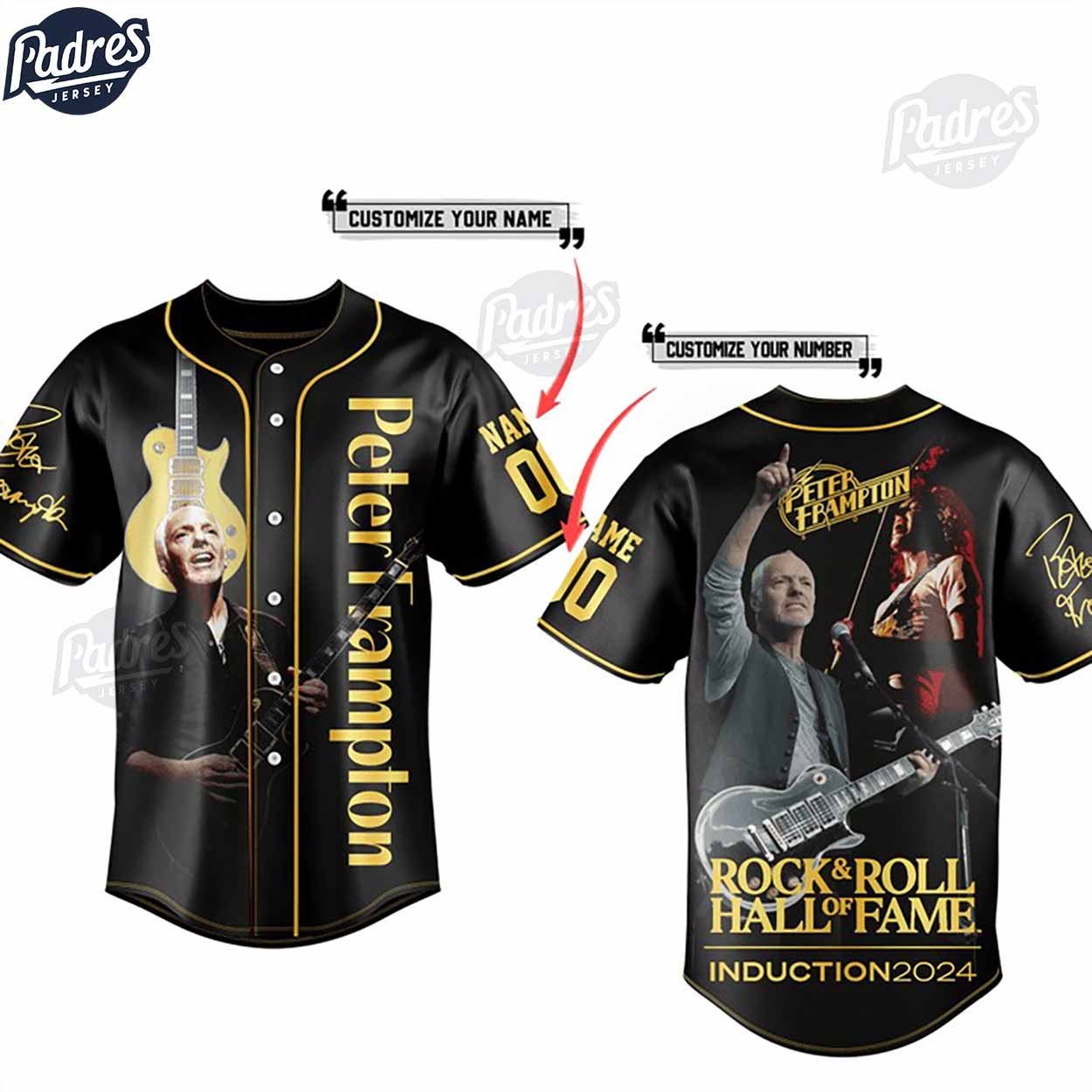 Peter Frampton Personalized Baseball Jersey Outfit - Padres Jersey Oasis: Elevate Your Baseball Style Game