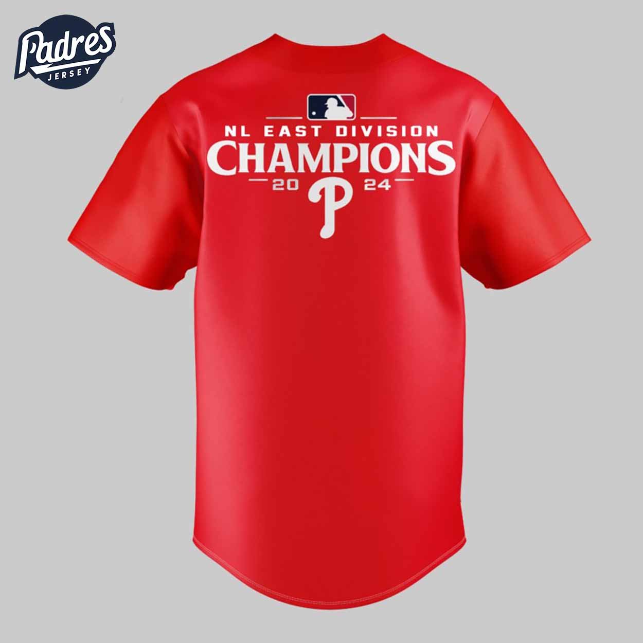 Philadelphia Phillies 2024 We Own The National League East Champions Baseball Jersey - Padres Jersey Oasis: Elevate Your Baseball Style Game