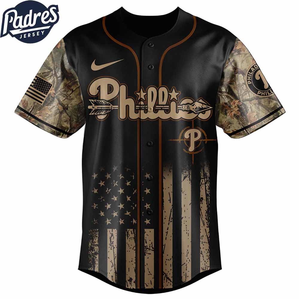 Philadelphia Phillies MLB X Deer Hunting Personalized Baseball Jersey - Padres Jersey Oasis: Elevate Your Baseball Style Game