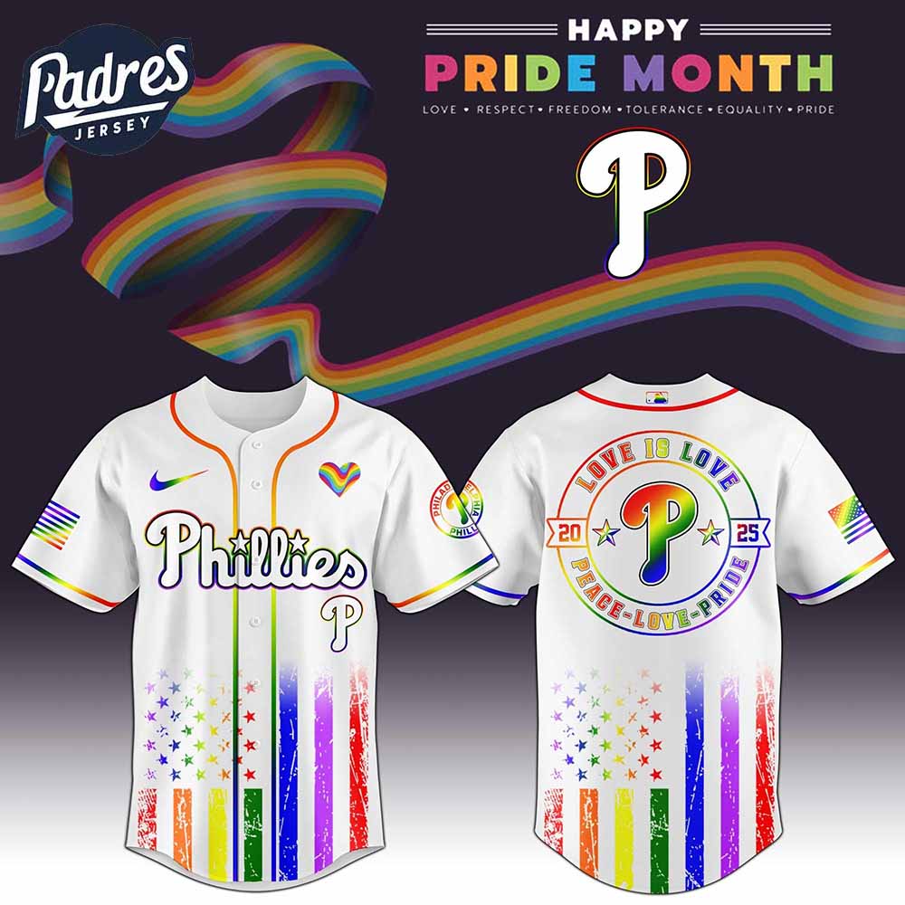 Philadelphia Phillies MLB x Happy Pride Month Baseball Jersey - Padres Jersey Oasis: Elevate Your Baseball Style Game