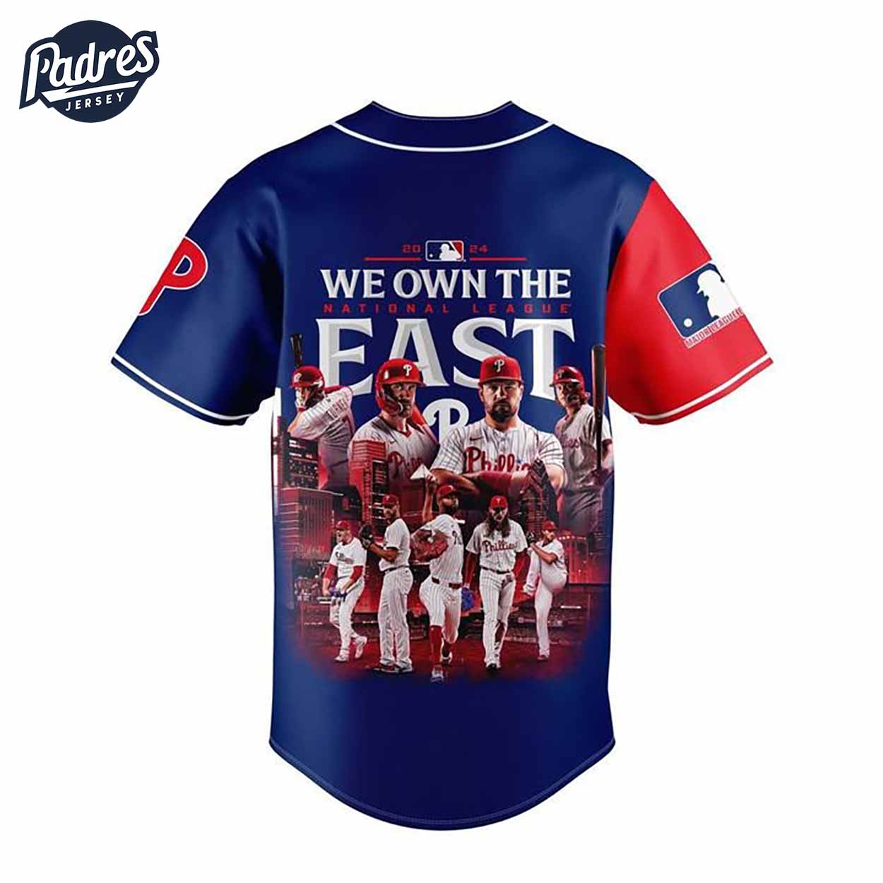 Philadelphia Phillies We Own The East MLB Baseball Jersey - Padres Jersey Oasis: Elevate Your Baseball Style Game