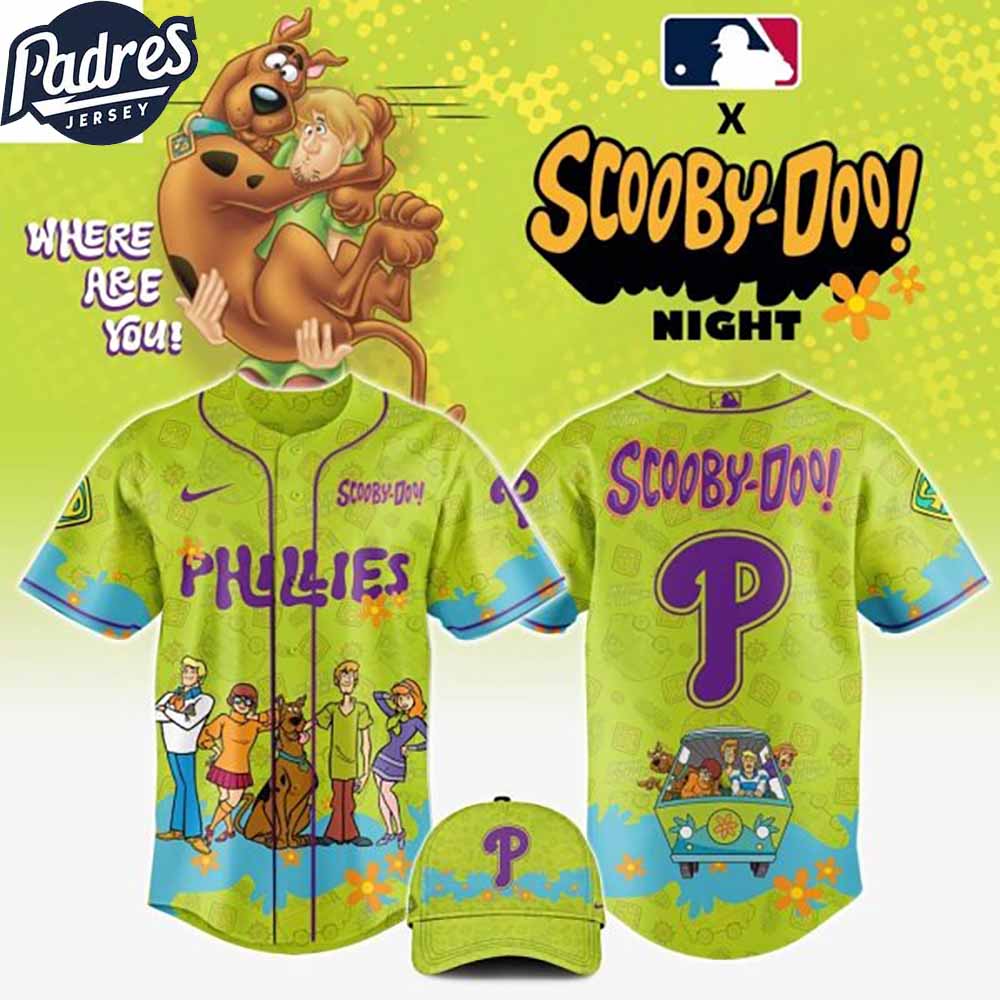 Philadelphia Phillies x Scooby Doo Baseball Jersey Style - Padres Jersey Oasis: Elevate Your Baseball Style Game