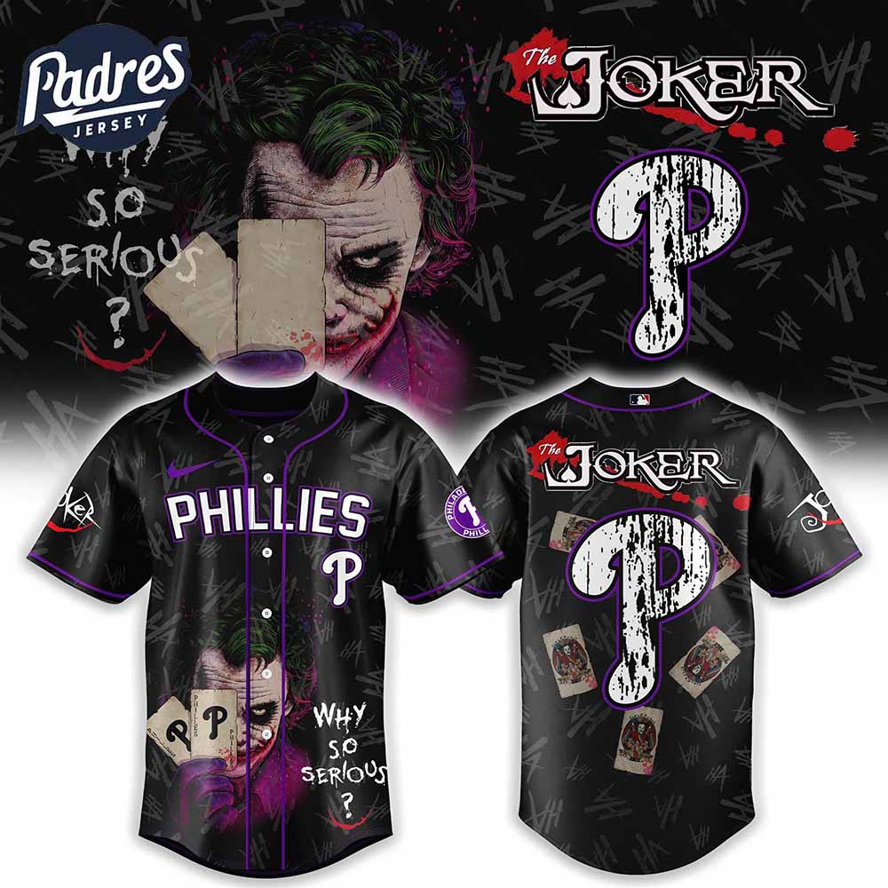 Philadelphia Phillies x The Joker Baseball Jersey Gift - Padres Jersey Oasis: Elevate Your Baseball Style Game