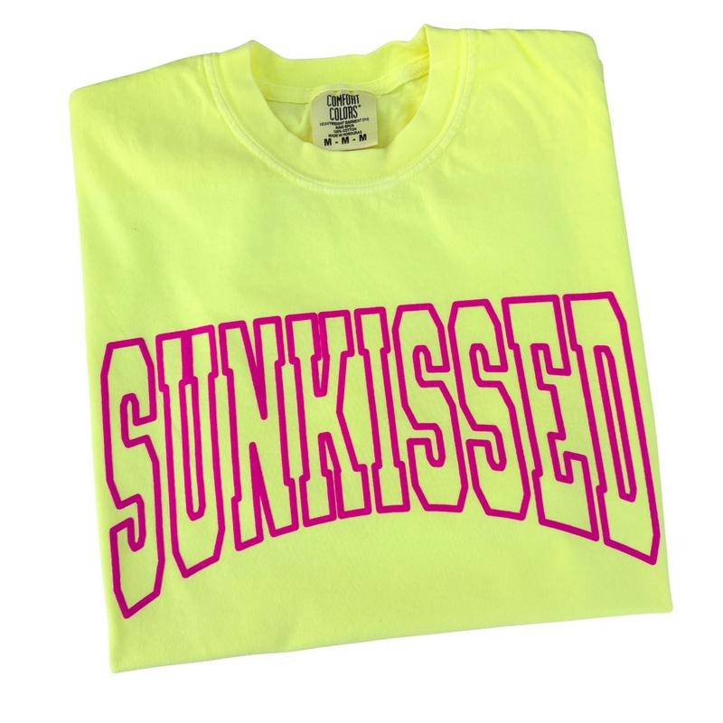 Pink Sunkissed Puff Comfort Colors T-Shirt