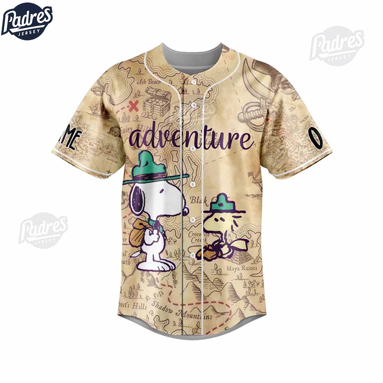 Pirates Adventure Snoopy Baseball Jersey Shirt - Padres Jersey Oasis: Elevate Your Baseball Style Game