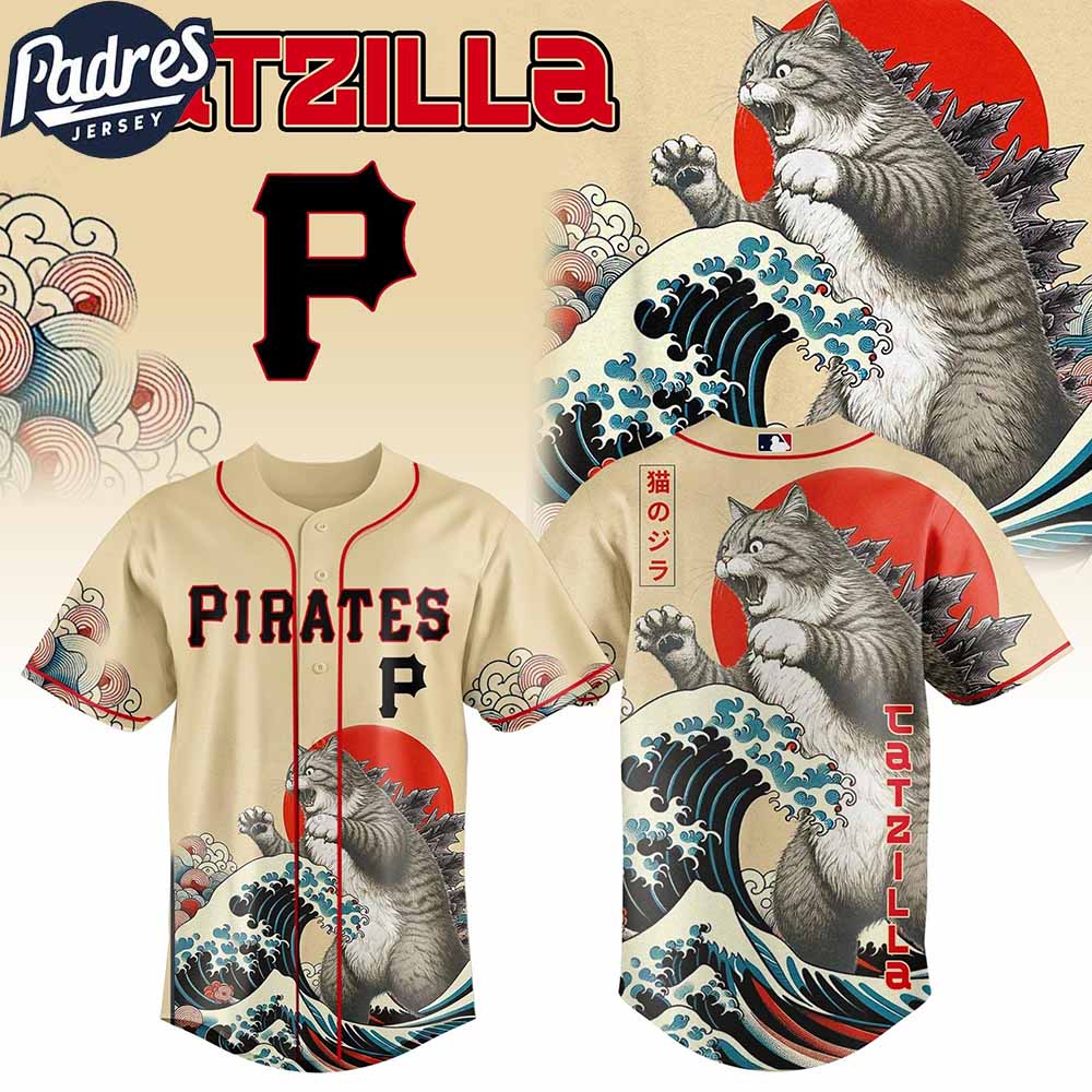 Pittsburgh Pirates MLB X Catzilla Personalized Baseball Jersey - Padres Jersey Oasis: Elevate Your Baseball Style Game