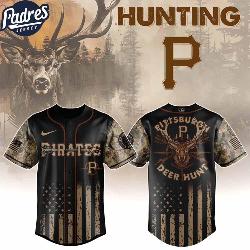Pittsburgh Pirates MLB X Deer Hunting Personalized Baseball Jersey - Padres Jersey Oasis: Elevate Your Baseball Style Game